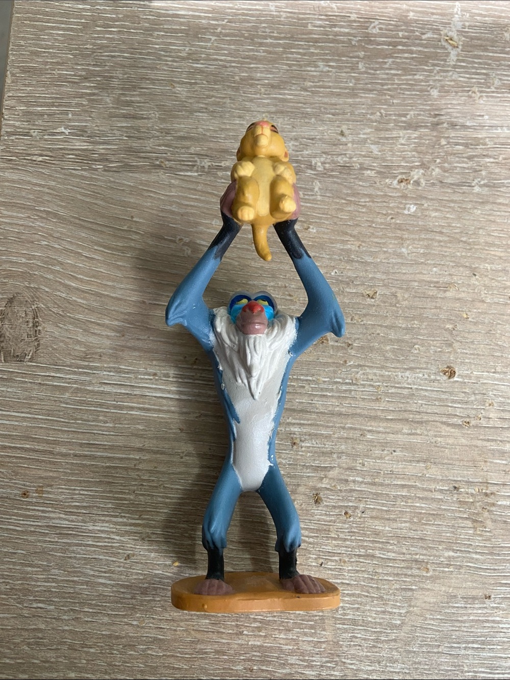 Vintage Rafaki & Simba Disney The Lion King 4” Action Figure PVC Toy